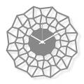Středně velké nástěnné hodiny, šedé plexi 30x30cm: Ametyst | atelierDSGN