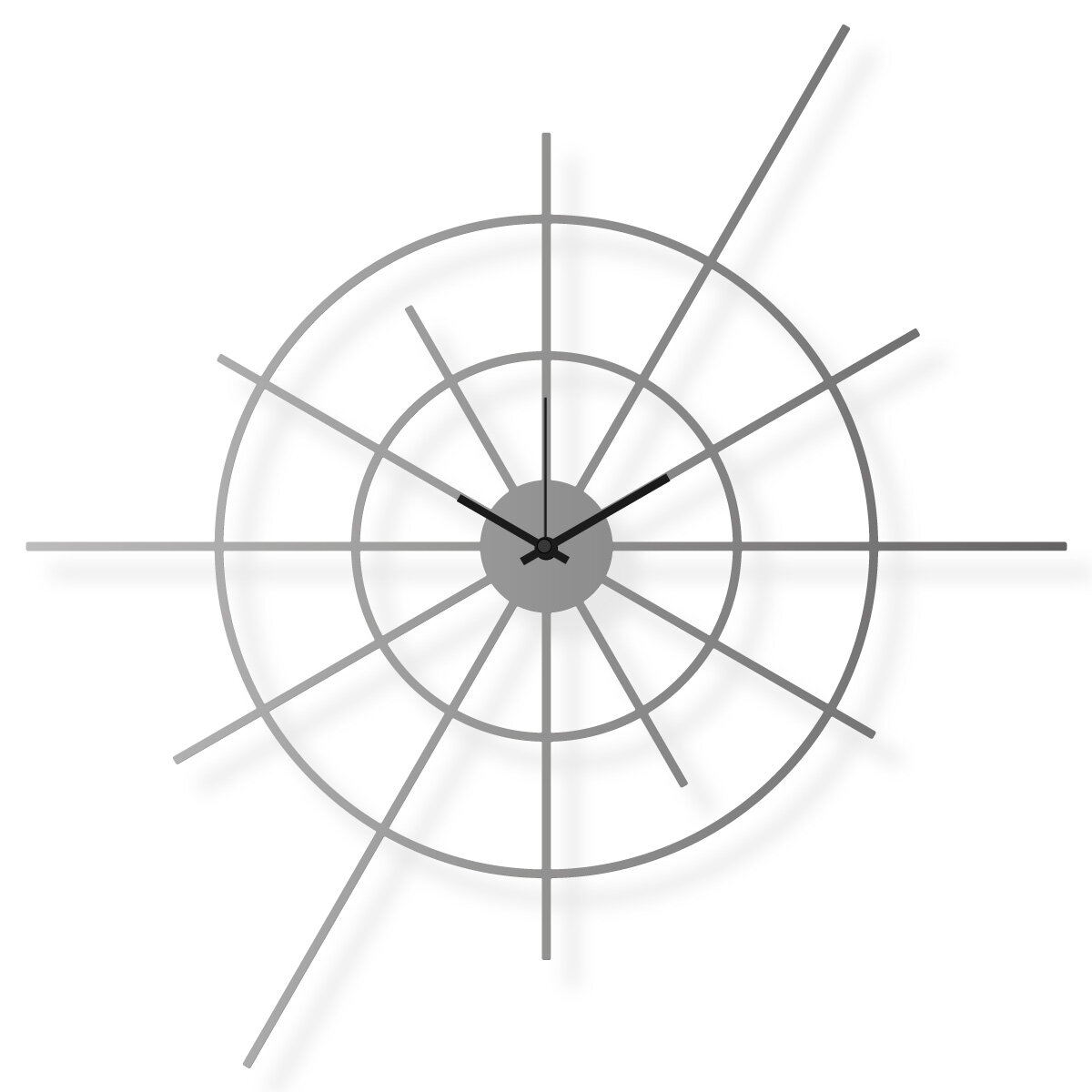 Large Stainless Steel Wall Clock