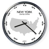 Kancelárske nástenné hodiny: New York