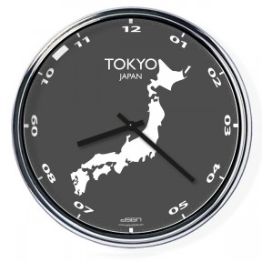 Ceas de birou (deschis sau întunecat) - Tokio / Japonia, diametru 32 cm | DSGN