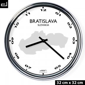 Office wall clock: Bratislava