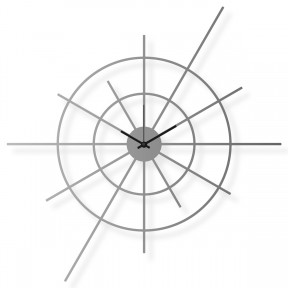 Velké nástěnné hodiny z oceli, 63x63 cm: Superstar V | atelierDSGN