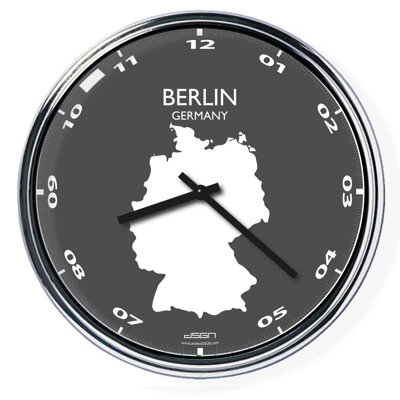 Ceas de birou (deschis sau întunecat) - Berlin / Germania, diametru 32 cm | DSGN