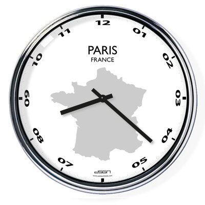 Ceas de birou (deschis sau întunecat) - Paris / Franța, diametru 32 cm | DSGN