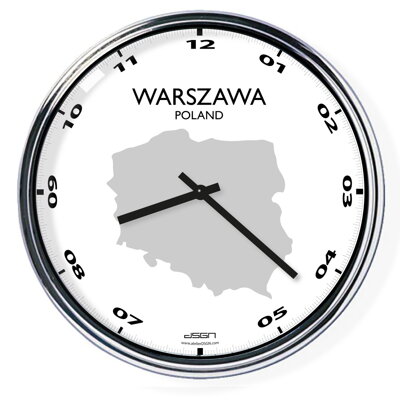 Kancelárske nástenné hodiny: Varšava