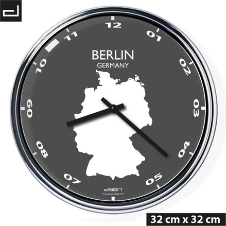 Office wall clock: Berlin