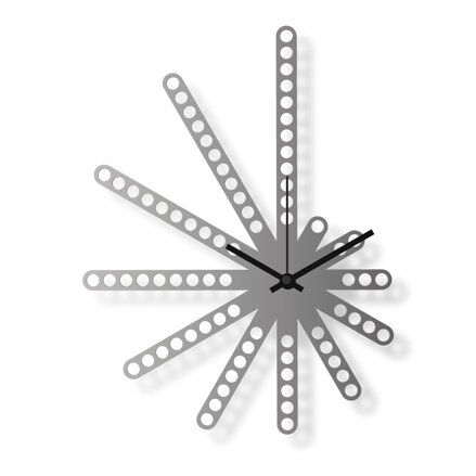 Medium sized wall clock, steel 16x12 in: Mercury | atelierDSGN