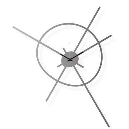 Large stainless steel wall clock, 20x25 in: Satellite | atelierDSGN