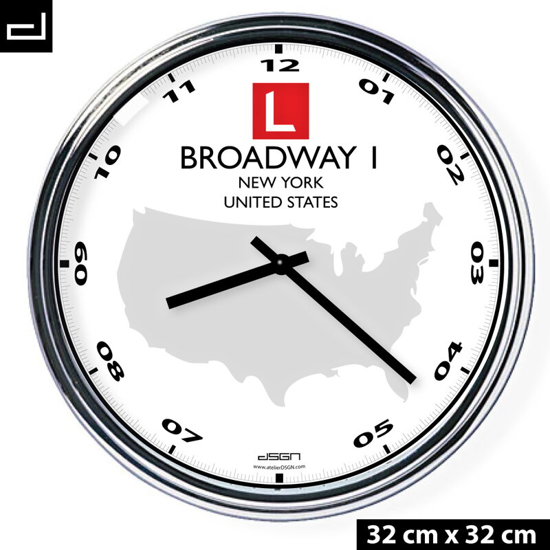 Zegar ścienny: Z twoim adresem i logo Zegar ścienny: Z twoim adresem i logo