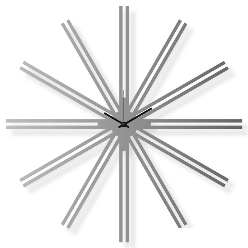Large stainless steel wall clock, 25x25 in: Superstar IV | atelierDSGN Large stainless steel wall clock, 25x25 in: Superstar IV | atelierDSGN