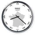 Irodai falióra (világos vagy sötét) - Párizs / Franciaország, átmérő 32 cm | DSGN