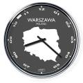 Ceas de birou (deschis sau întunecat) - Warszawa / Polonia, diametru 32 cm | DSGN