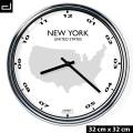 Office wall clock: New York