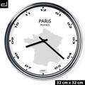 Office wall clock: Paris