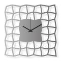 Dizajnové nástenné hodiny: NeoKubist - Nerezová oceľ  28x28 cm| atelierDSGN