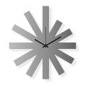 Medium sized wall clock, steel 16x12 in: Silver Star | atelierDSGN