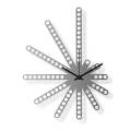 Dizajnové nástenné hodiny: Merkur - Nerezová oceľ  30x40 cm| atelierDSGN