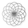 Medium sized wall clock, steel 16x16 in: Flower | atelierDSGN