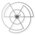 Large stainless steel wall clock, 24x25 in: Radio | atelierDSGN