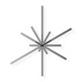 Large stainless steel wall clock, 29x33 in: Superstar | atelierDSGN