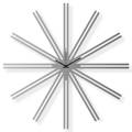Large stainless steel wall clock, 25x25 in: Superstar IV | atelierDSGN