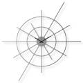 Duży zegar ścienny ze stali nierdzewne, 63x63 cm: Superstar V | atelierDSGN